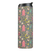 Cute Forest Animals Pattern Thermosbeker (Gedraaid links)