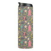 Cute Forest Animals Pattern Thermosbeker (Geroteerd rechts)