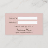 Cute Forest Animals Rustic Kraft Referral (Achterkant)