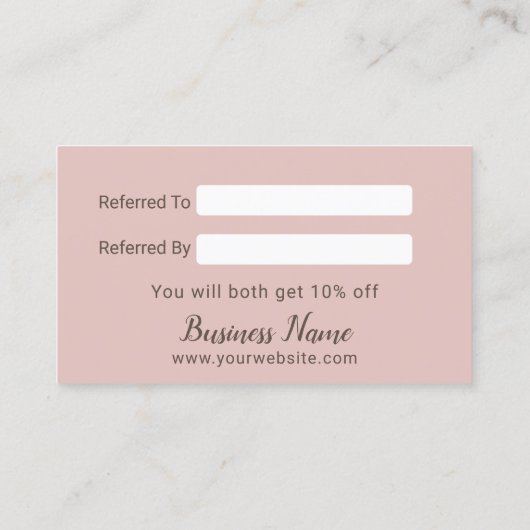 Cute Forest Animals Rustic Kraft Referral (Achterkant)