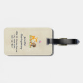 Cute Forest Animals Whimsical Cartoon Bagagelabel (Achterkant horizontaal)