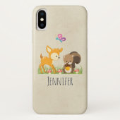 Cute Forest Animals Whimsical Cartoon Case-Mate iPhone Case (Achterkant)
