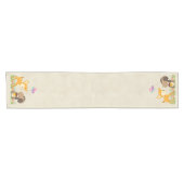 Cute Forest Animals Whimsical Cartoon Korte Tafelloper (Horizontaal)