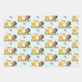 Cute Forest Animals Whimsical Cartoon Pattern Inpakpapier Vel (Voorkant 2)
