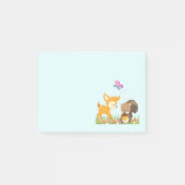 Cute Forest Animals Whimsical Cartoon Post-it® Notes (Voorkant)