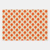 Cute Forest Animals Wrapping Paper Set of 3 (Voorkant 2)