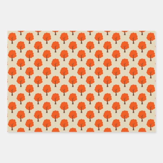 Cute Forest Animals Wrapping Paper Set of 3 (Voorkant 2)