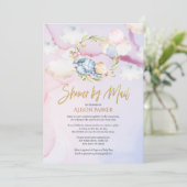 Cute Forest Beer Cloud Sleep | Baby shower per pos Kaart (Staand voorkant)