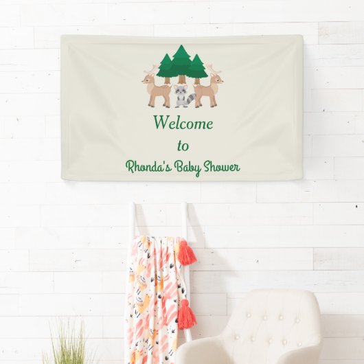 Cute Forest Creaters Poster Spandoek (Insitu)