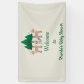 Cute Forest Creaters Poster Spandoek (Verticaal)