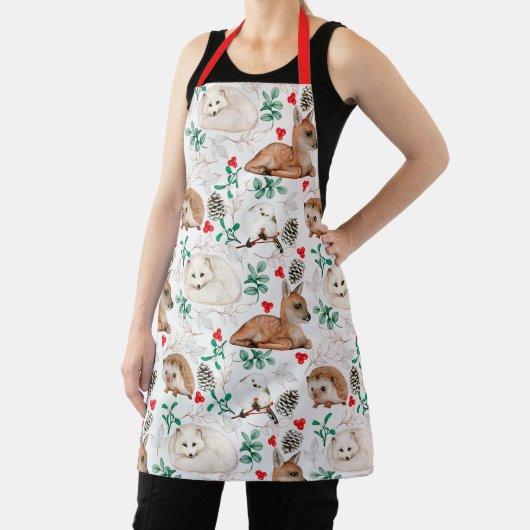 Cute Forest Critters Apron Schort (Insitu)