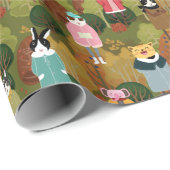 Cute Forest Critters Cadeaupapier (Rol Hoek)