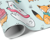 Cute Forest Critters Cadeaupapier (Rol Hoek)