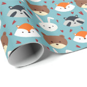 Cute Forest Critters Cadeaupapier (Rol Hoek)