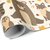 Cute Forest Critters Cadeaupapier (Rol Hoek)