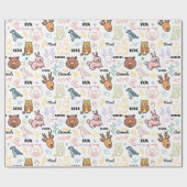 Cute Forest Critters Cadeaupapier (Vlak)