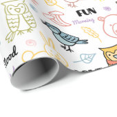 Cute Forest Critters Cadeaupapier (Rol Hoek)