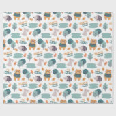 Cute Forest Critters Cadeaupapier (Vlak)