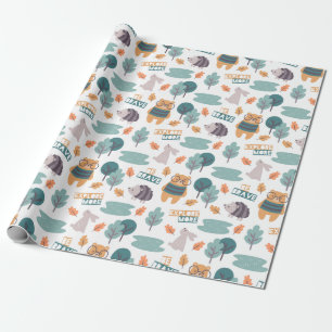 Cute Forest Critters Cadeaupapier