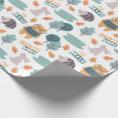 Cute Forest Critters Cadeaupapier (Hoek)