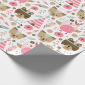 Cute Forest Critters Cadeaupapier (Hoek)