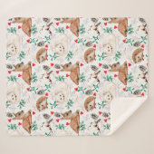 Cute Forest Critters Sherpa Blanket Sherpa Deken (Voorkant (horizontaal))