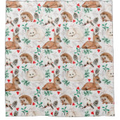 Cute Forest Critters Shower Curtain Douchegordijn (Voorkant)