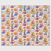 Cute Forest Critters Wrapping Paper Cadeaupapier (Vlak)