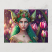 Cute Forest Elf, Briefkaart voor postkruising (Voorkant)