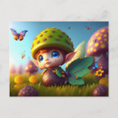 Cute Forest Elf, Briefkaart voor postkruising (Voorkant)