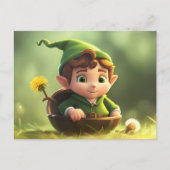 Cute Forest Elf, Briefkaart voor postkruising (Voorkant)