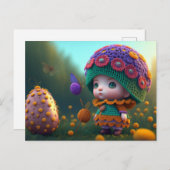 Cute Forest Elf, Briefkaart voor postkruising (Voorkant / Achterkant)