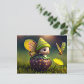 Cute Forest Elf, Briefkaart voor postkruising (Staand voorkant)