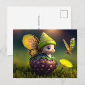 Cute Forest Elf, Briefkaart voor postkruising (Voorkant / Achterkant)