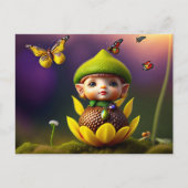 Cute Forest Elf, Briefkaart voor postkruising (Voorkant)