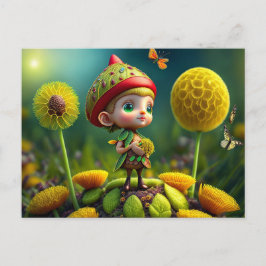 Cute Forest Elf, Briefkaart voor postkruising