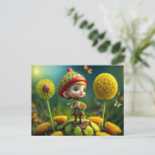 Cute Forest Elf, Briefkaart voor postkruising (Staand voorkant)