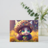Cute Forest Elf, Briefkaart voor postkruising (Staand voorkant)