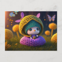 Cute Forest Elf, Briefkaart voor postkruising
