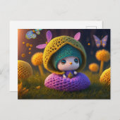 Cute Forest Elf, Briefkaart voor postkruising (Voorkant / Achterkant)