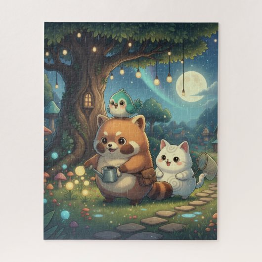 Cute Forest Friends Puzzle Legpuzzel (Verticaal)