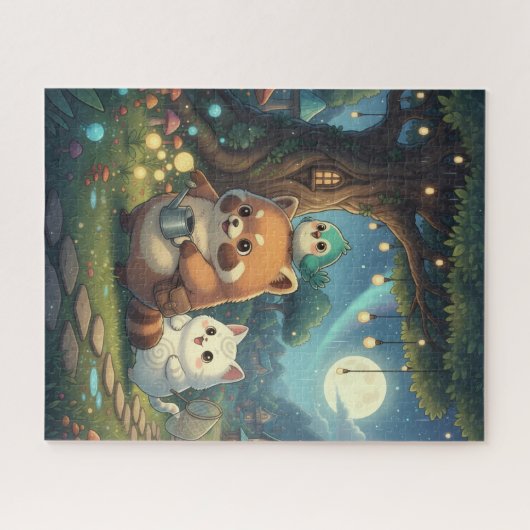 Cute Forest Friends Puzzle Legpuzzel (Horizontaal)