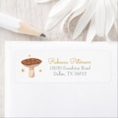 Cute Forest Mushroom Return Address Label (Insitu)