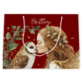 Cute Forestcore Christmas Fairy Groot Cadeauzakje (Voorkant)