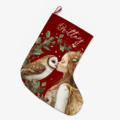 Cute Forestcore Christmas Fairy Grote Kerstsok (Voorkant (Hangend))