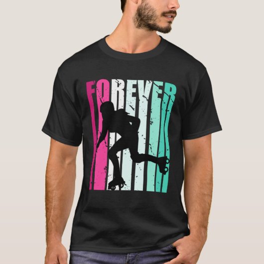 Cute Forever Cute Roller Skating Roller Girls Fan T-shirt (Voorkant)