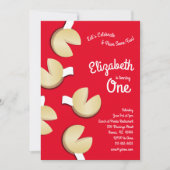 Cute Fortune Cookies Kinder 1e verjaardag Kaart (Voorkant)