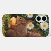 Cute foto van rode eekhoorn en madeliefjes Case-Mate iPhone case (Achterkant (horizontaal))