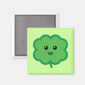 Cute Four Leaf Clover Magneet (Voorkant / Achterkant)
