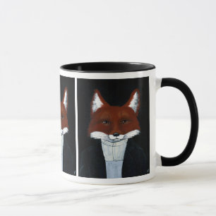 Cute Fox American Gothic spoit of its woodland nat Mok
